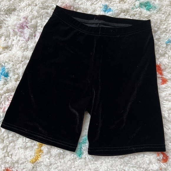 Vintage Y2K American Apparel OG Made in USA Velvet Biker Shorts - Picture 1 of 5